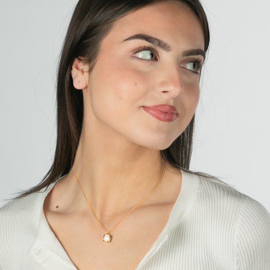Luna Square Pendant Necklace