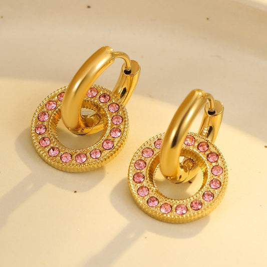 Pink Halo Hoops