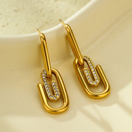 Golden Link Luxe Earrings